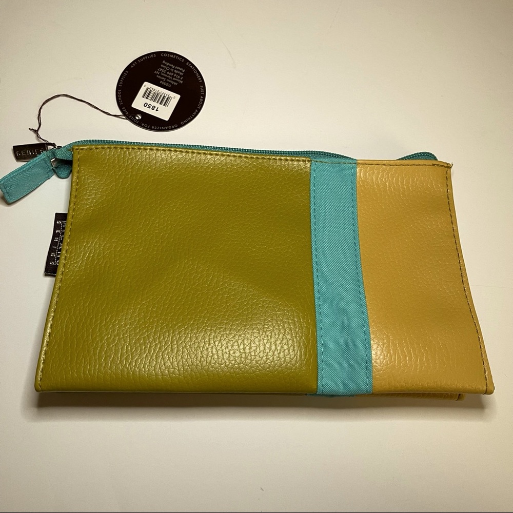 Milano Series color Block Cosmetic/Toiletries Zippered Pouch/Bag